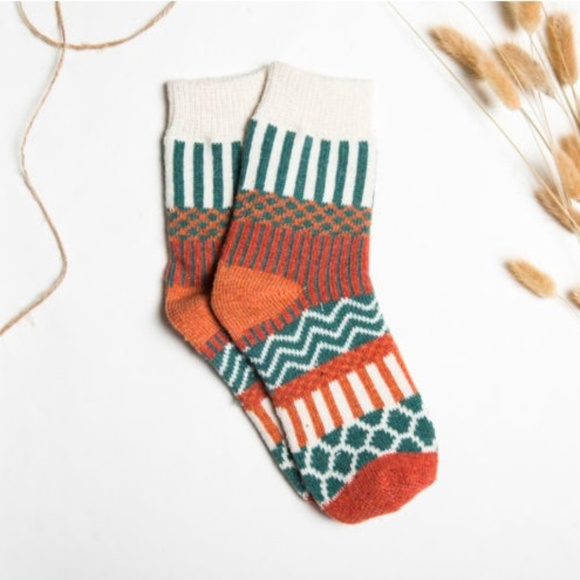 Accessories - Wool warm winter holiday Christmas vintage socks